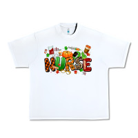 White fall nurse Urban Heavy Tee - MaliasSmallBusiness