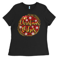 Black christmas vibes Ladies Tee - AdoDesignShop