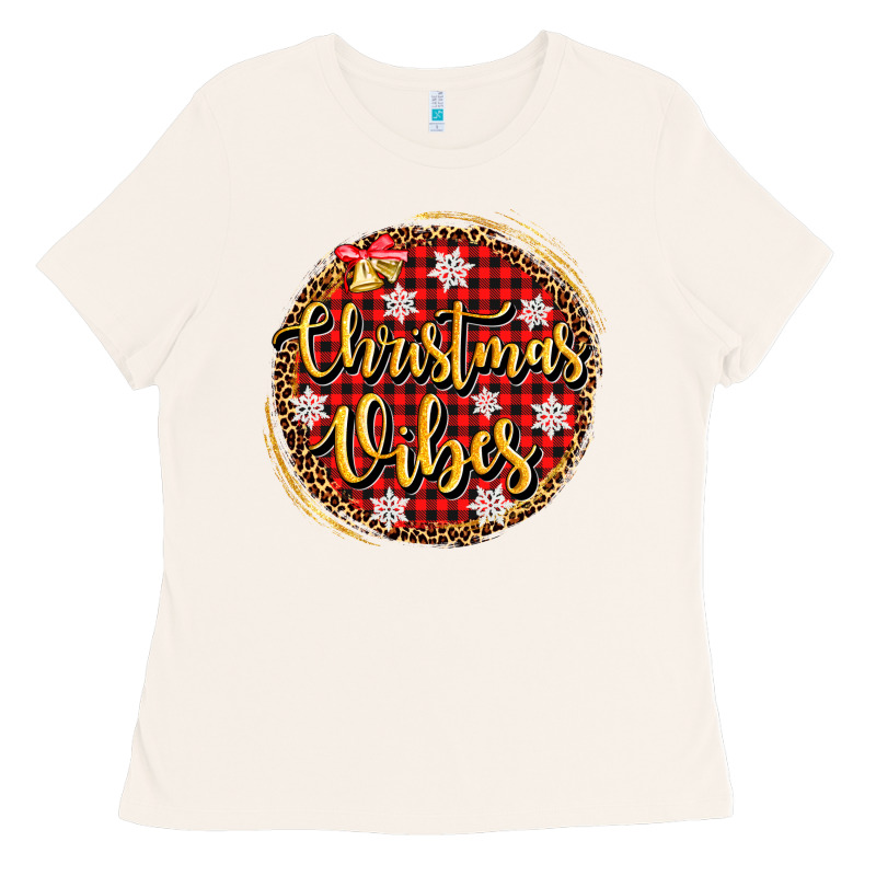Christmas Vibes Ladies Tee by AdoDesignShop | Teevron