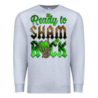 Heather Grey St. Patricks' Day ready to sham rock Premium Sweatshirt - OliviaCreatesArt