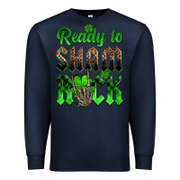 Navy St. Patricks' Day ready to sham rock Premium Sweatshirt - OliviaCreatesArt