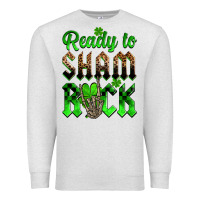 Oatmeal Heather St. Patricks' Day ready to sham rock Premium Sweatshirt - OliviaCreatesArt