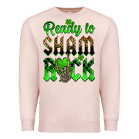 Pale Pink St. Patricks' Day ready to sham rock Premium Sweatshirt - OliviaCreatesArt