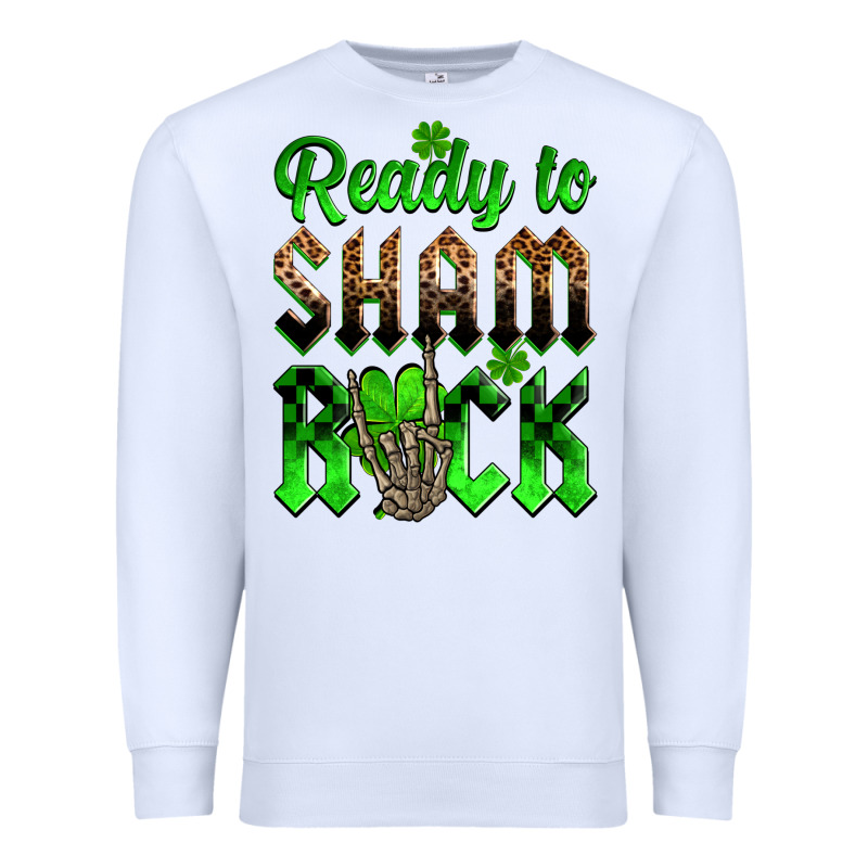 St. Patricks' Day Ready To Sham Rock Premium Sweatshirt by OliviaCreatesArt | Teevron
