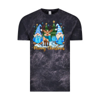 Cloud Black merry christmas gnome Vintage Tee - MaliasSmallBusiness