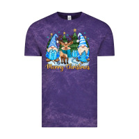 Cloud Purple merry christmas gnome Vintage Tee - MaliasSmallBusiness