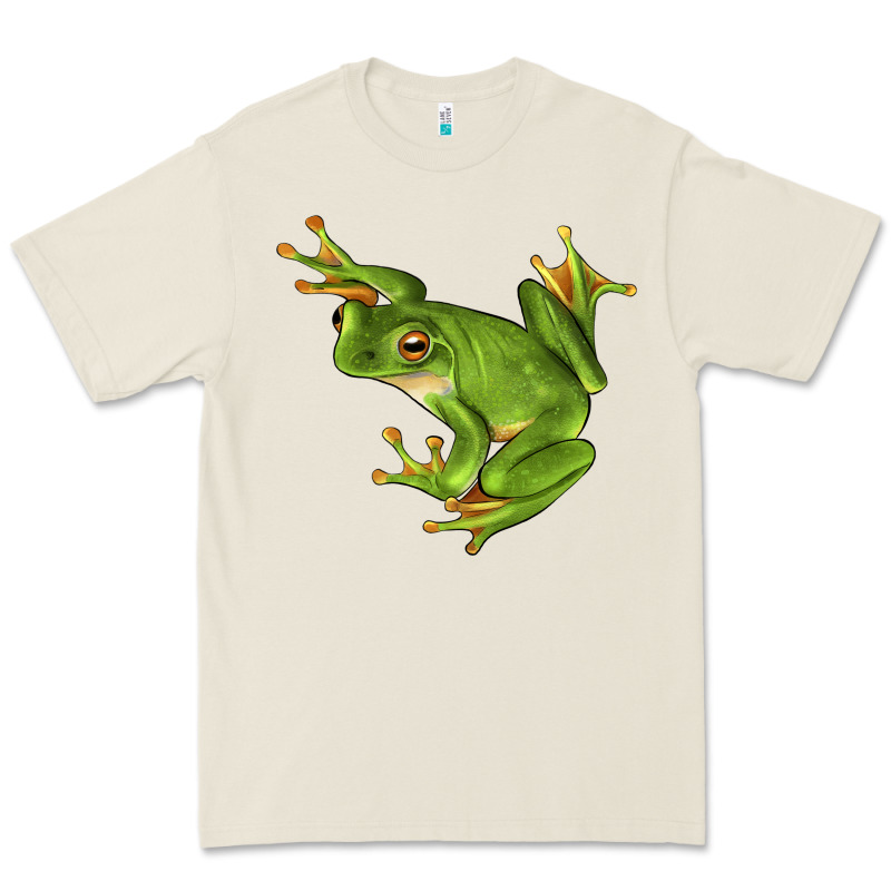 White Lipped Tree Frog Illustrations Premium Tee by LillyAllenDesigns | Teevron