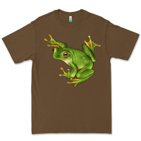 Cacao White Lipped Tree Frog Illustrations Premium Tee - LillyAllenDesigns