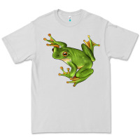 Dove Grey White Lipped Tree Frog Illustrations Premium Tee - LillyAllenDesigns