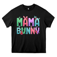 Black easter floral mama bunny Heavy Core Tee - Artiststas