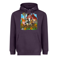 Plum farm life olivia Heavyweight Hoodie - OliviaCreatesArt