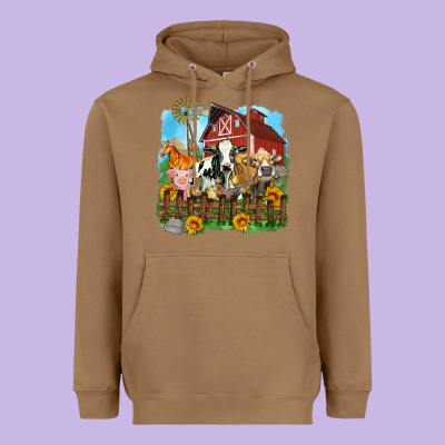 Farm Life Olivia Heavyweight Hoodie Designed By Oliviacreatesart