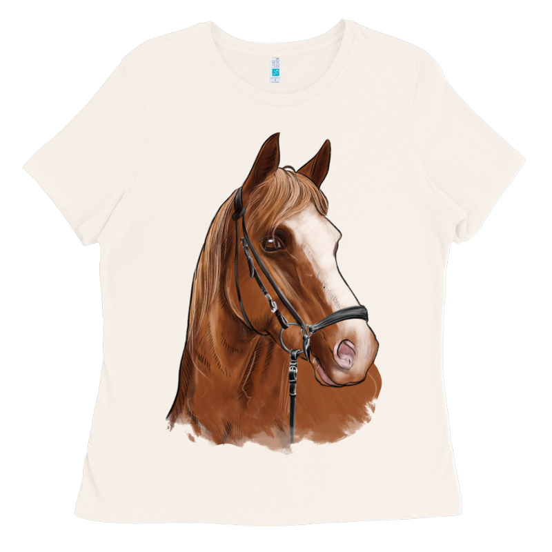 Horse Portrait Ladies Tee by Artiststas | Teevron