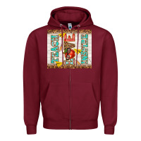 Burgundy teach love inspire Zipper Hoodie - TumblerDesignByShophia