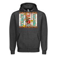Charcoal Heather teach love inspire Zipper Hoodie - TumblerDesignByShophia