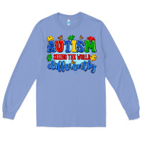 Colony Blue autism seeing the world differently Long Sleeve Tee - Artiststas