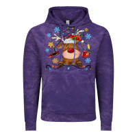 Cloud Purple christmas deer school Vintage Hoodie - MaliasSmallBusiness