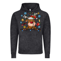 Vintage Black christmas deer school Vintage Hoodie - MaliasSmallBusiness
