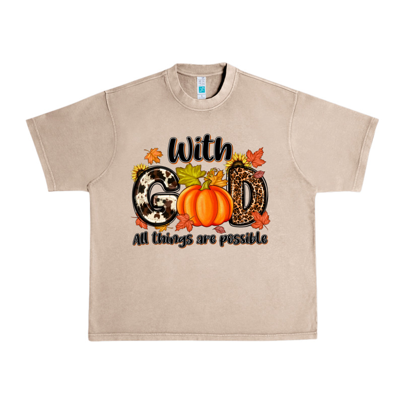 With God All Things Are Possible Urban Heavy Tee by MaliasSmallBusiness | Teevron