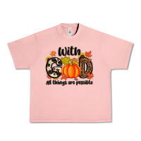 Salmon with god all things are possible Urban Heavy Tee - MaliasSmallBusiness