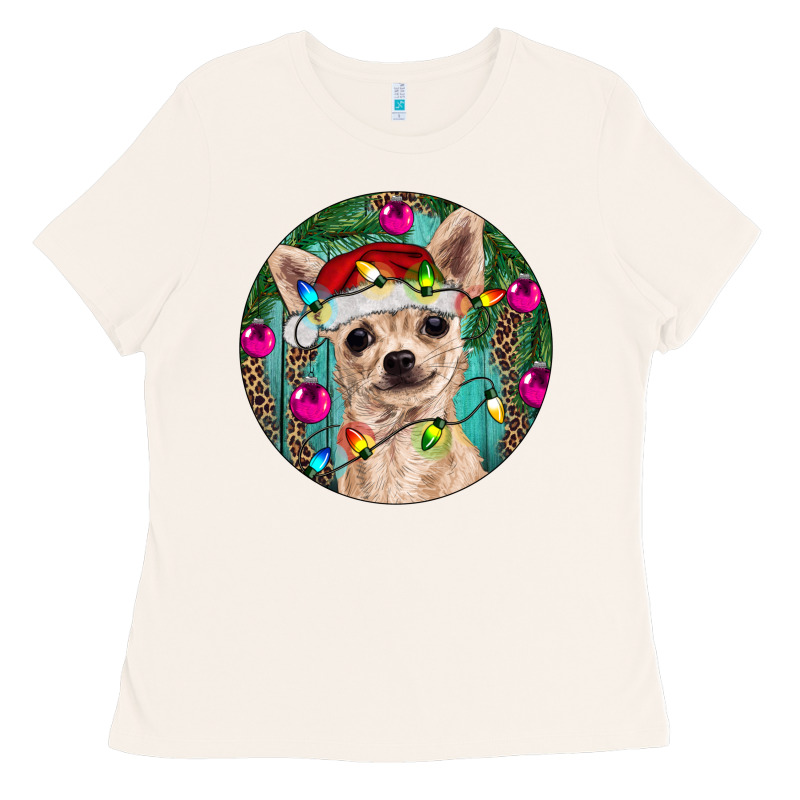Christmas Chihuahua Ladies Tee by RanaPortraitStore | Teevron