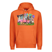 Happy Easter Truck With Farm Animals Easter Day Premium Hoodie | Teevron