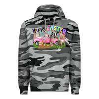 Slate Camo Happy Easter truck with farm animals Easter Day Premium Hoodie - CowGirlArtShop