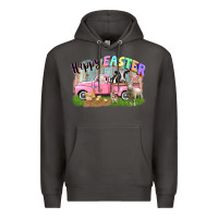 Smoke Happy Easter truck with farm animals Easter Day Premium Hoodie - CowGirlArtShop