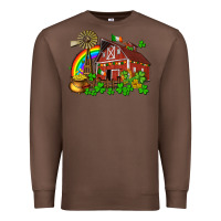 Chestnut St. Patrick's farm with gold Premium Sweatshirt - OliviaCreatesArt