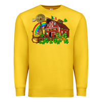 Lemon St. Patrick's farm with gold Premium Sweatshirt - OliviaCreatesArt