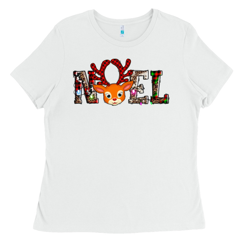 Noel Reindeer Ladies Tee by AdoDesignShop | Teevron