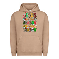 Pigment Burro jesus is the reason for the season Urban Hoodie - CowhideDigitalArt