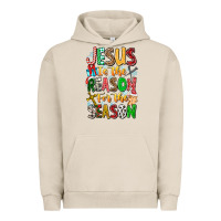 Pigment French Oak jesus is the reason for the season Urban Hoodie - CowhideDigitalArt