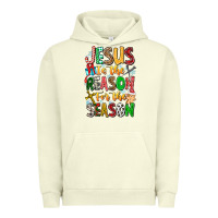 Pigment Pistachio jesus is the reason for the season Urban Hoodie - CowhideDigitalArt