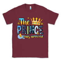 Burgundy The Prince Has Arrived Classic Tee - MaliasSmallBusiness
