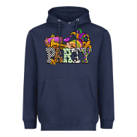 Navy mardi gras  party olivia Heavyweight Hoodie - OliviaCreatesArt