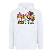 White mardi gras  party olivia Heavyweight Hoodie - OliviaCreatesArt