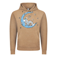 Vintage Coffee snowman and moon Vintage Hoodie - MaliasSmallBusiness