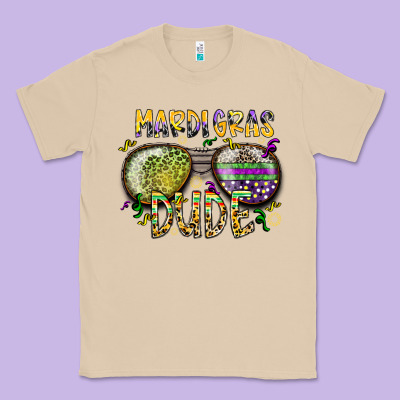 Mardi Gras Dude Classic Tee Designed By Sublimationcraftshop