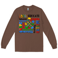 Chestnut autism awareness typography Long Sleeve Tee - Artiststas