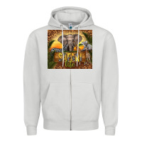 Dove Grey safari life Zipper Hoodie - TumblerDesignByShophia