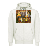 Oatmeal Heather safari life Zipper Hoodie - TumblerDesignByShophia