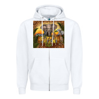 White safari life Zipper Hoodie - TumblerDesignByShophia