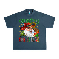 Midnight Navy Country Christmas Urban Heavy Tee - NancyCooperArtShop