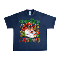 Navy Country Christmas Urban Heavy Tee - NancyCooperArtShop
