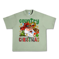 Oil Green Country Christmas Urban Heavy Tee - NancyCooperArtShop