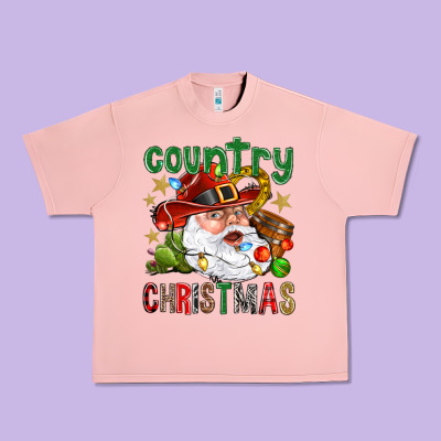 Country Christmas Urban Heavy Tee Designed By Nancycooperartshop