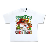 White Country Christmas Urban Heavy Tee - NancyCooperArtShop
