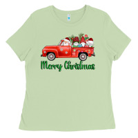 Merry Christmas Truck Gnomes Ladies Tee | Teevron