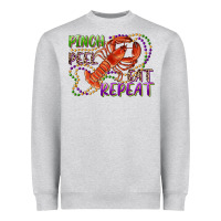 Heather Grey pinch peel eat repeat crawfish Heavyweight Sweatshirt - RanaPortraitStore